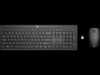 Kit Wireless HP 235 - Tastatura, USB, Black + Mouse Optic, USB, Black