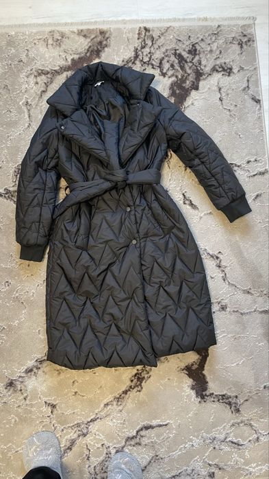 Geaca  lunga cu cordon