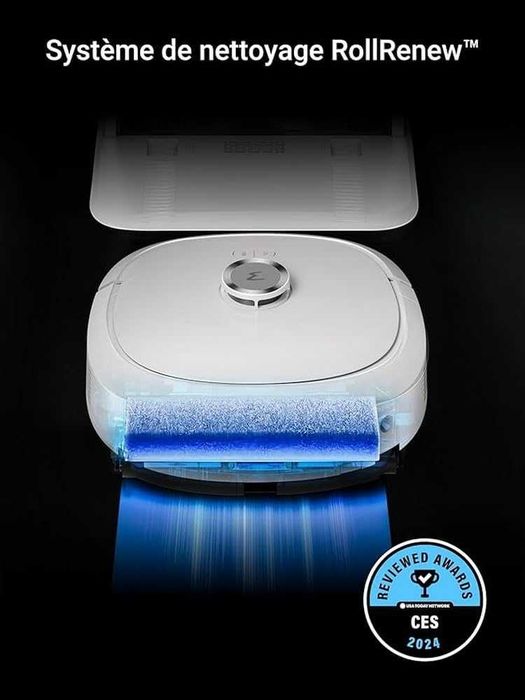 Прахосмукачка робот Eureka J20 (Бял) RollRenew моп 8000Pa