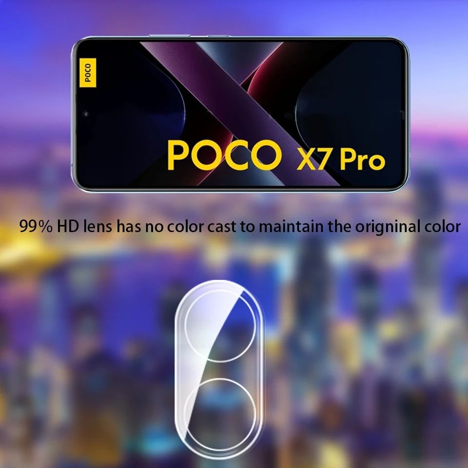 Xiaomi Poco X7 Pro 5G / X7 / F7 / 3D 9H Стъклен протектор за камера