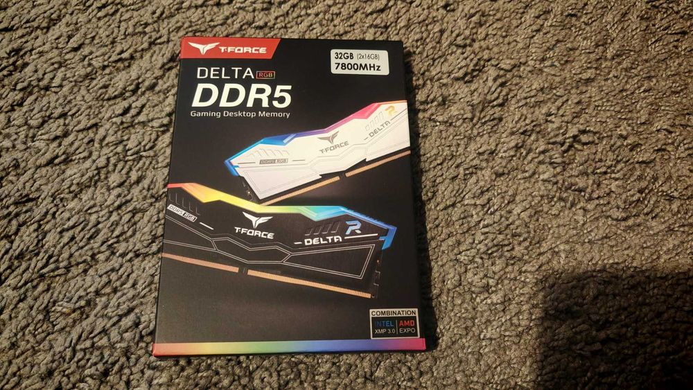 НОВА ! Рам памет Team Group Delta WHITE RGB 2x16GB 32GB 7800Mhz DDR5