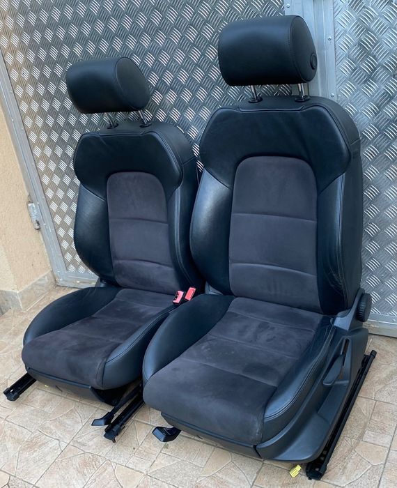 Scaune piele + alcantara Audi A3 8P A4 A5 B8 fata interior