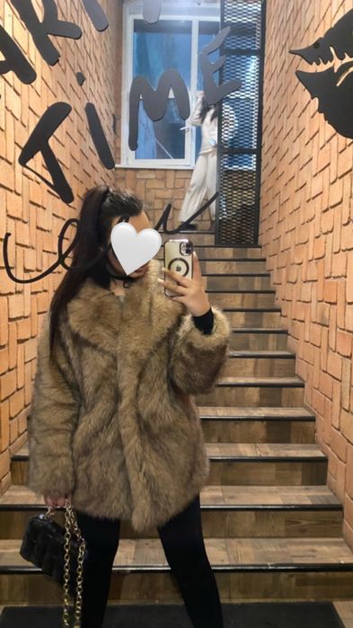 Шуба из экомеха