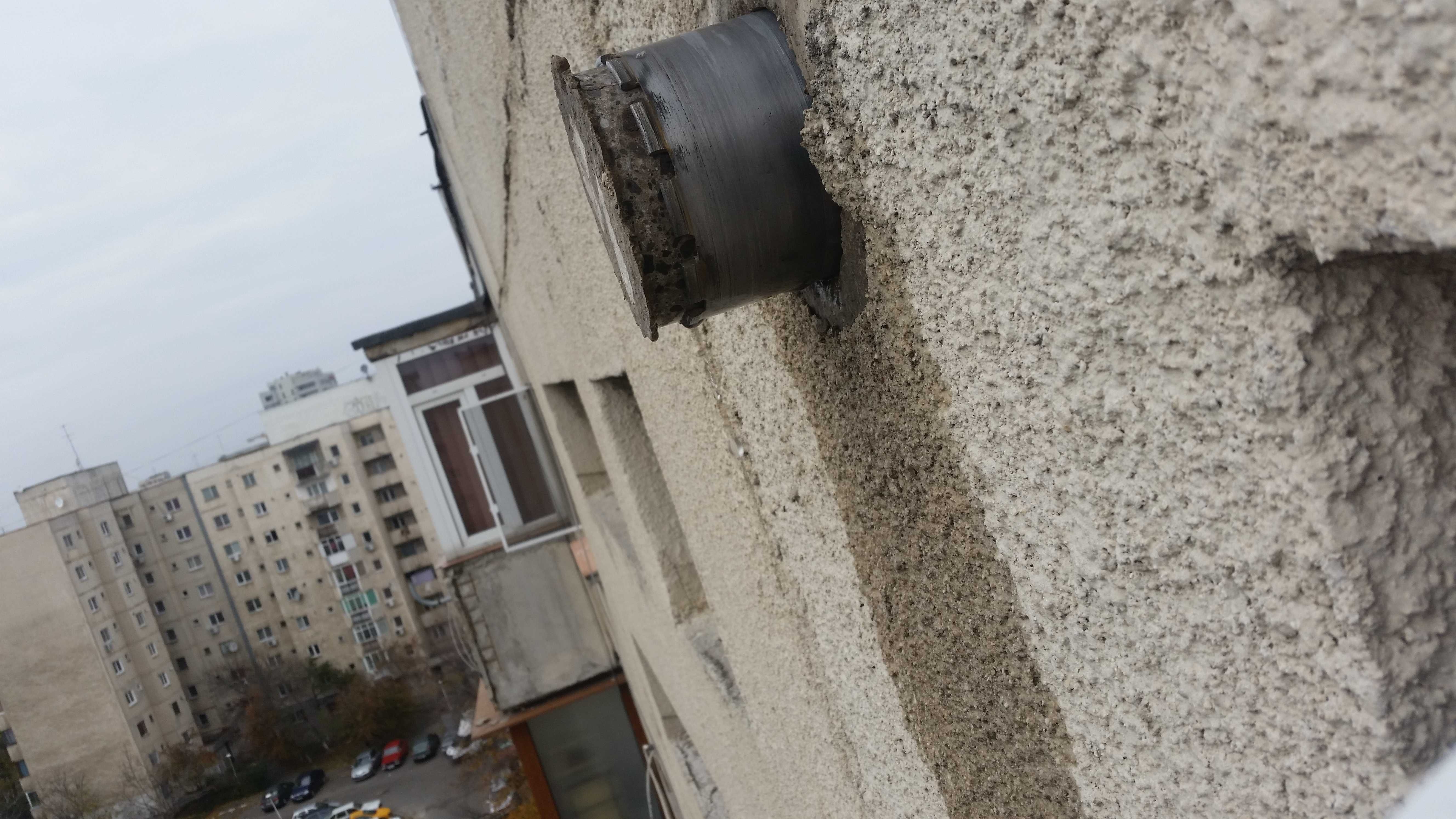 Carotare beton,gaura hota,gaura centrala,taiere beton,aer condiționat