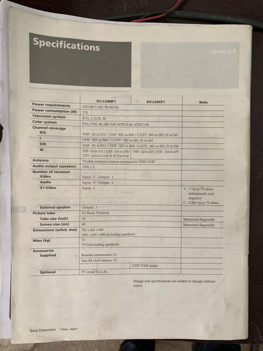 Продаётся Телевизор Sony