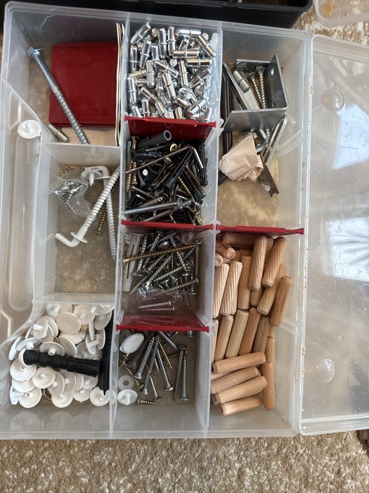 Set 4 cutii depozitare cu accesorii