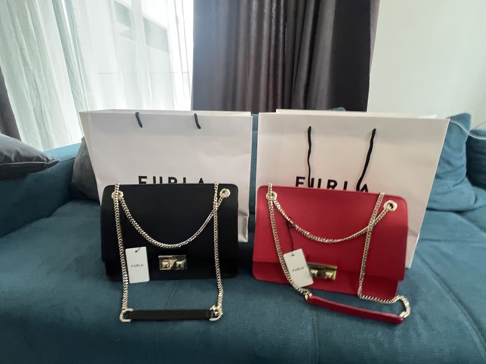 FURLA BELLA crossbody! Най-големият размер BELLA. 30х23х11см! Жестоки