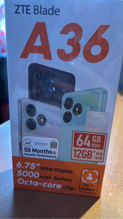 Продам новый телефон ZTE A36