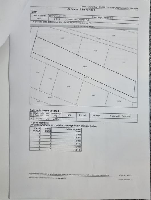 Teren 2505 m2 de vanzare posibilitate de parcelare