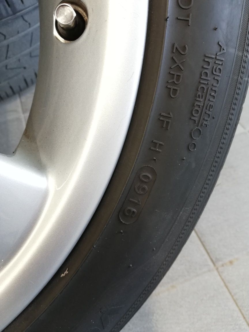 16 джанти с летни гуми HANKOOK 6mm грайфер, 5х120 за бмв е46