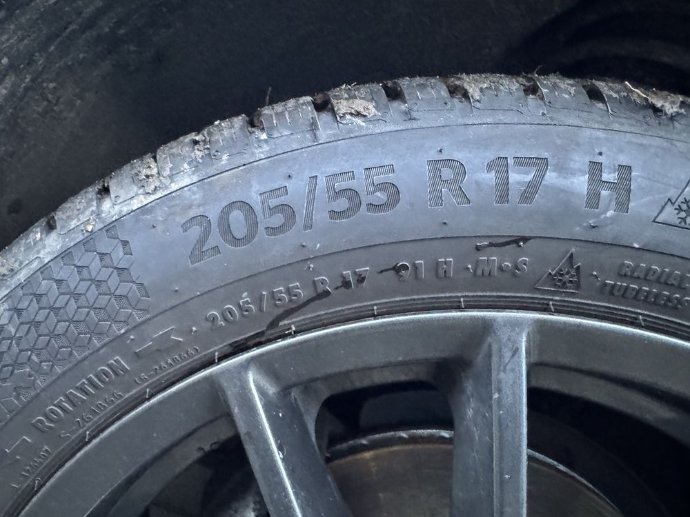 Jante 17" (5x112) VW Skoda Audi Cauciucuri Iarna 205 55
