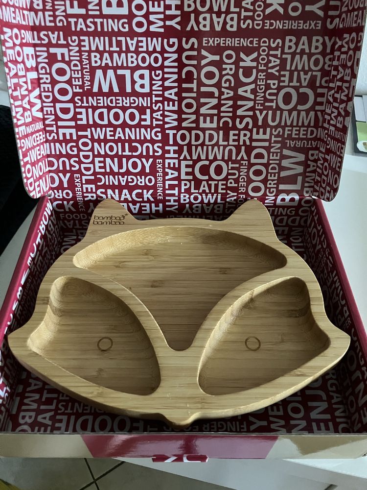 Комплект от 3 чинии на Bamboo Bamboo и прибори за хранене