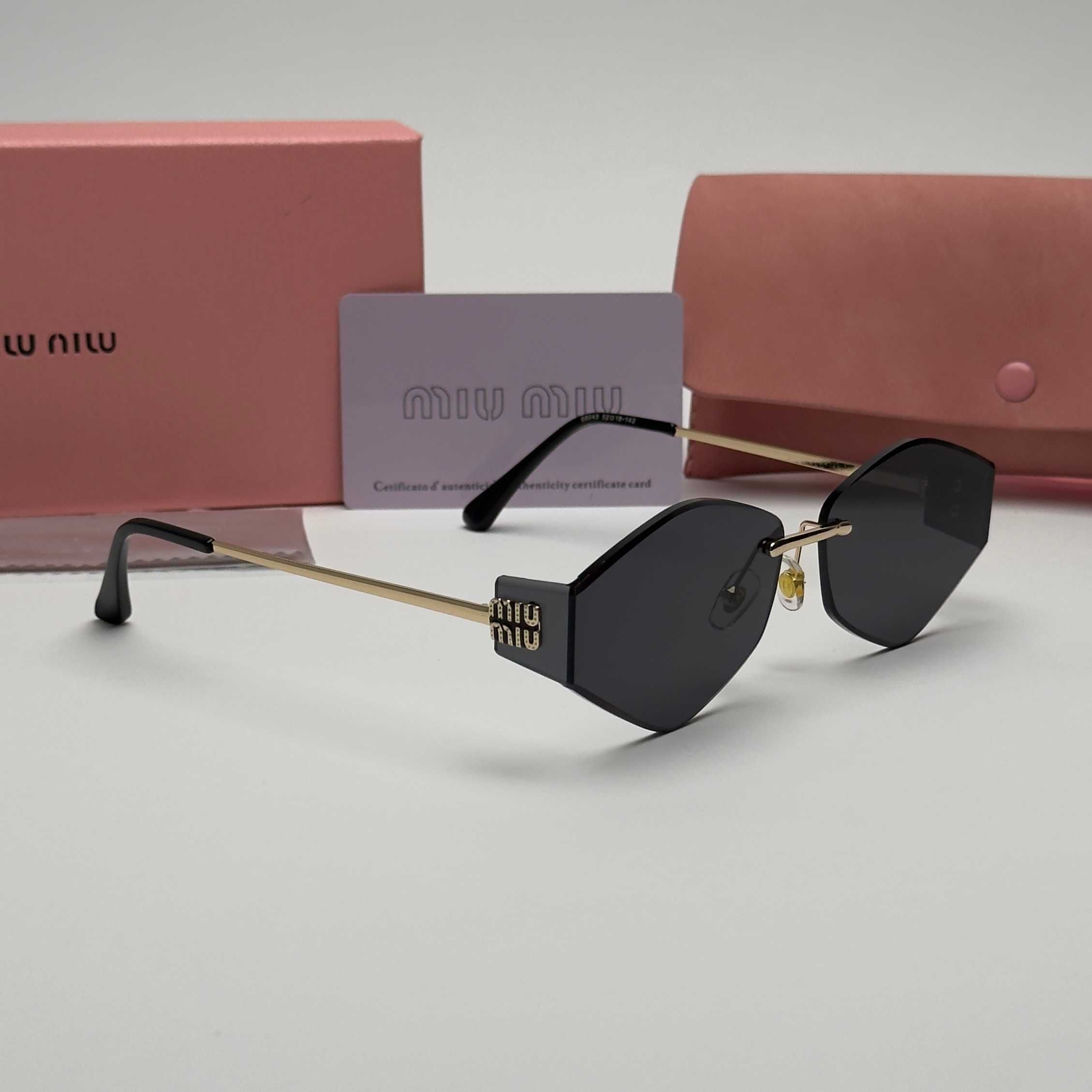 Слънчеви очила MIU MIU Овални Black New Colection UV400 CE Rimless