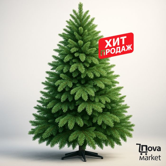 Ёлка высокого качества PE + набор украшений