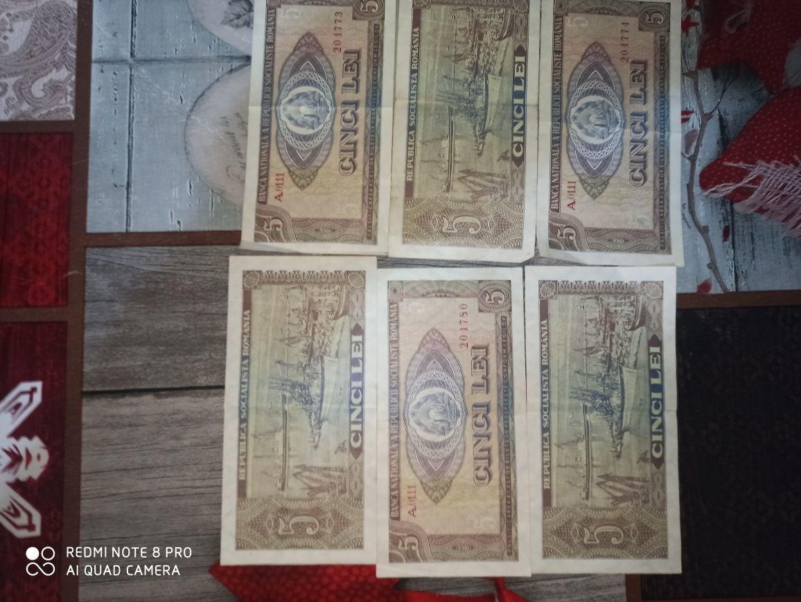 Bancnote din 1966 de cinci lei