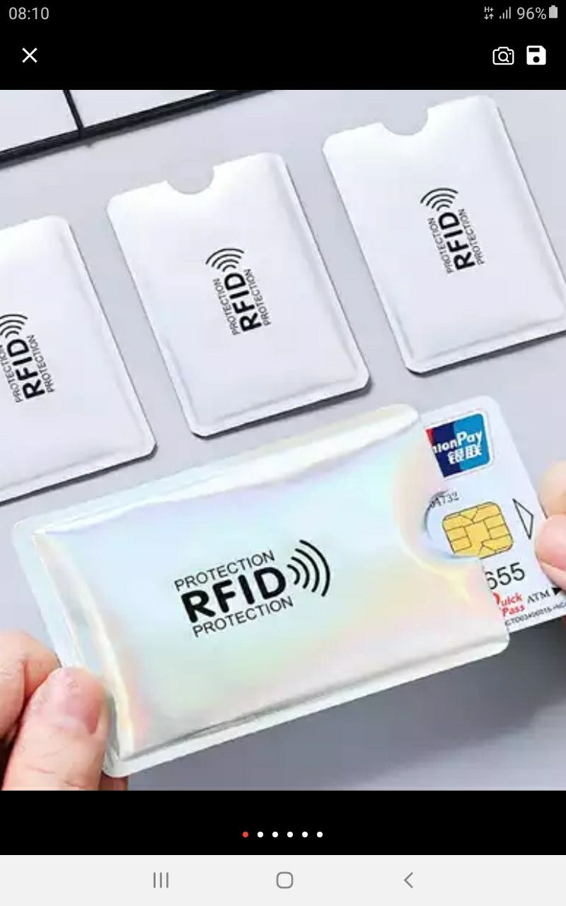 Husa Card Protectie Contactless RFID Port Date Bani