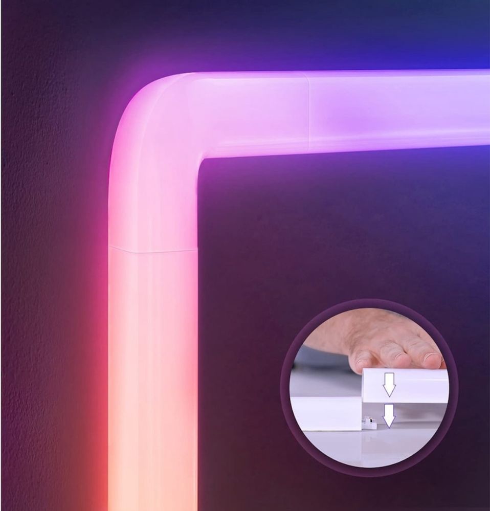 Комплект 6 бр лента Led RGBIC inteligent Govee glide wall light wifi