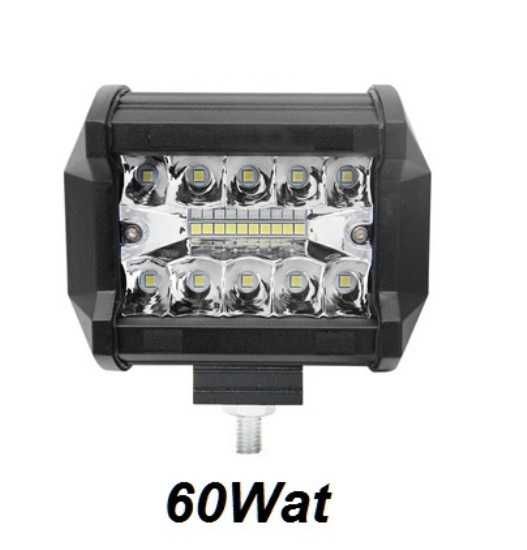 Proiector LED Auto Offroad 60W/12V-24V, 2200 Lumeni Spot Beam