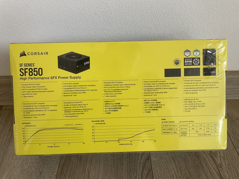 Sursa PC SFX Corsair SF850 Sigilata 850W Platinum Full Modular Gaming