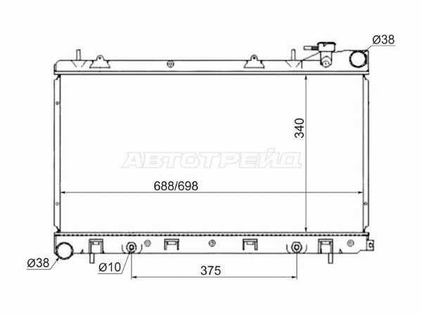 Радиатор Subaru Forester