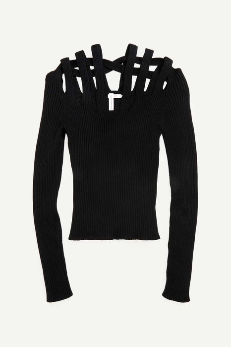 Glenn Martens Bluza tricotata reiat cu decupaje M