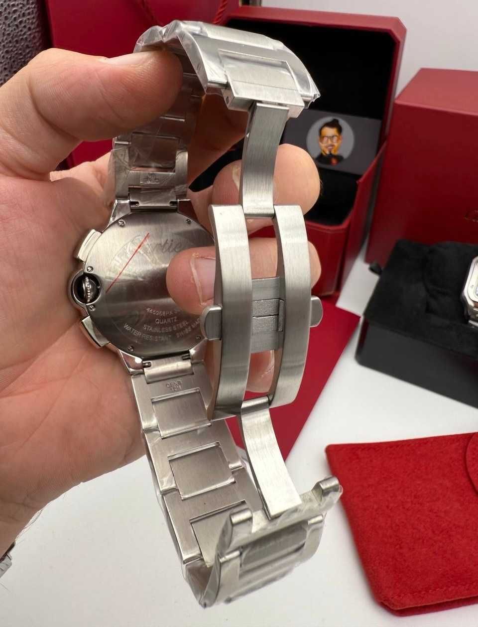 Cartier Ballon Bleu 42mm сребристо/черно
