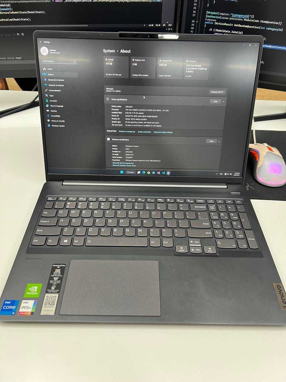 Lenovo IdeaPad 5 Pro 16IHU6 (GeForce MX450)