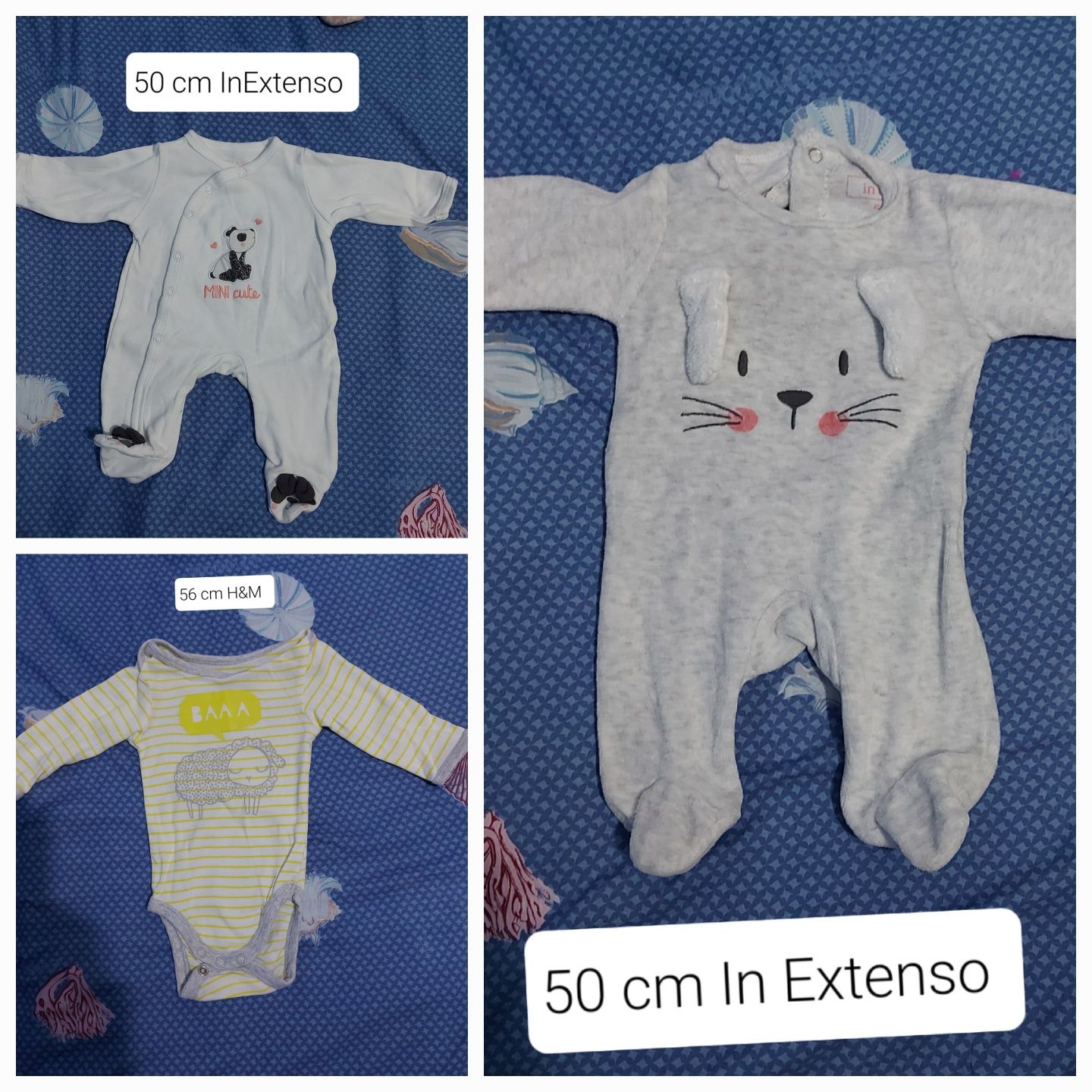 Body și salopete copii H&M și alte firme 50-62 cm