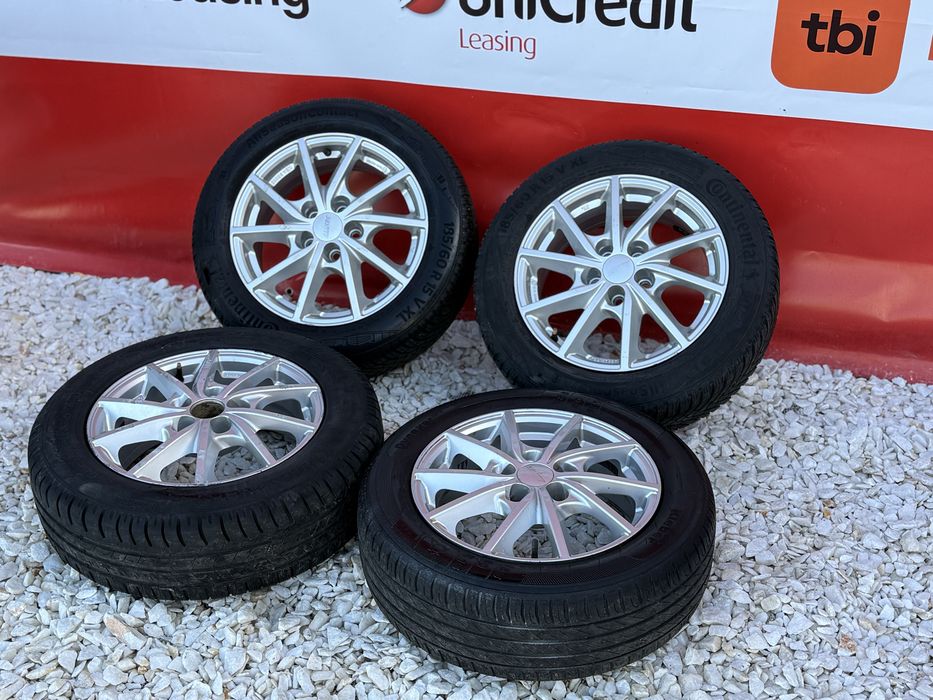 Jante Alutec 5x100 R15 + Cauciucuri AllSeason 185/60 R15 VW SKODA AUDI