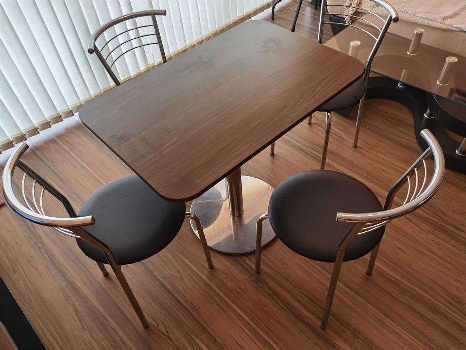 Маса с мдф плот и столове