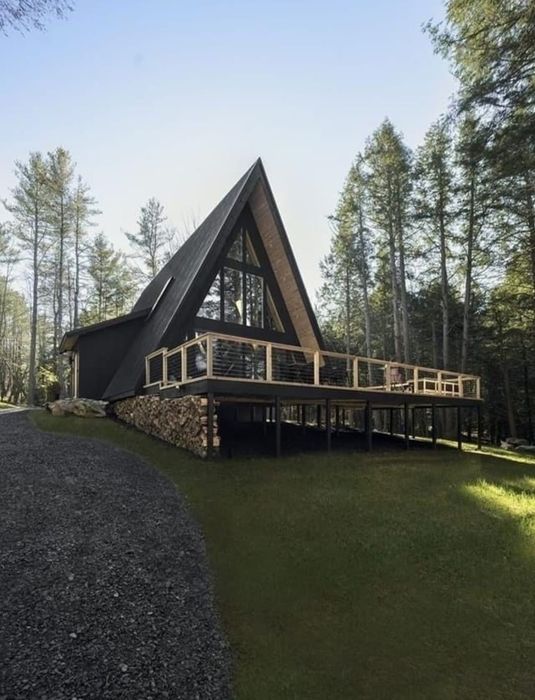 Cabane din lemn tip A,