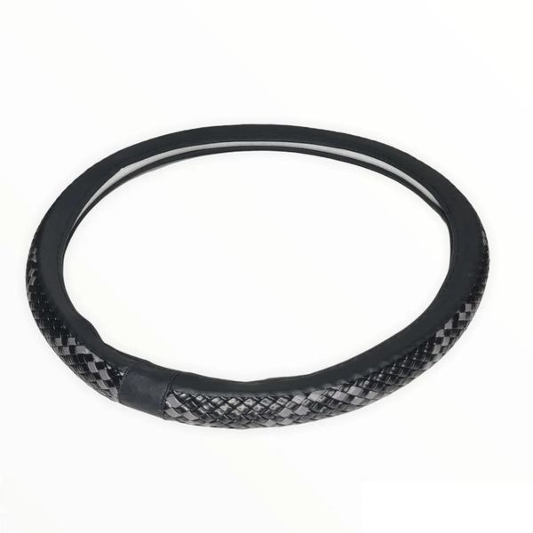 Калъф за волан от еко кожа с имитация плитка универсален 45см за бус к