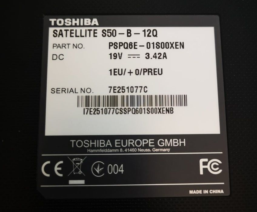 Toshiba S50-B-Intel i5-4210U-2.40Ghz-8GB ram-256GB SSD,placa Video 2GB