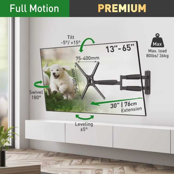 Suport perete TV 76cm Long 13-65 inch