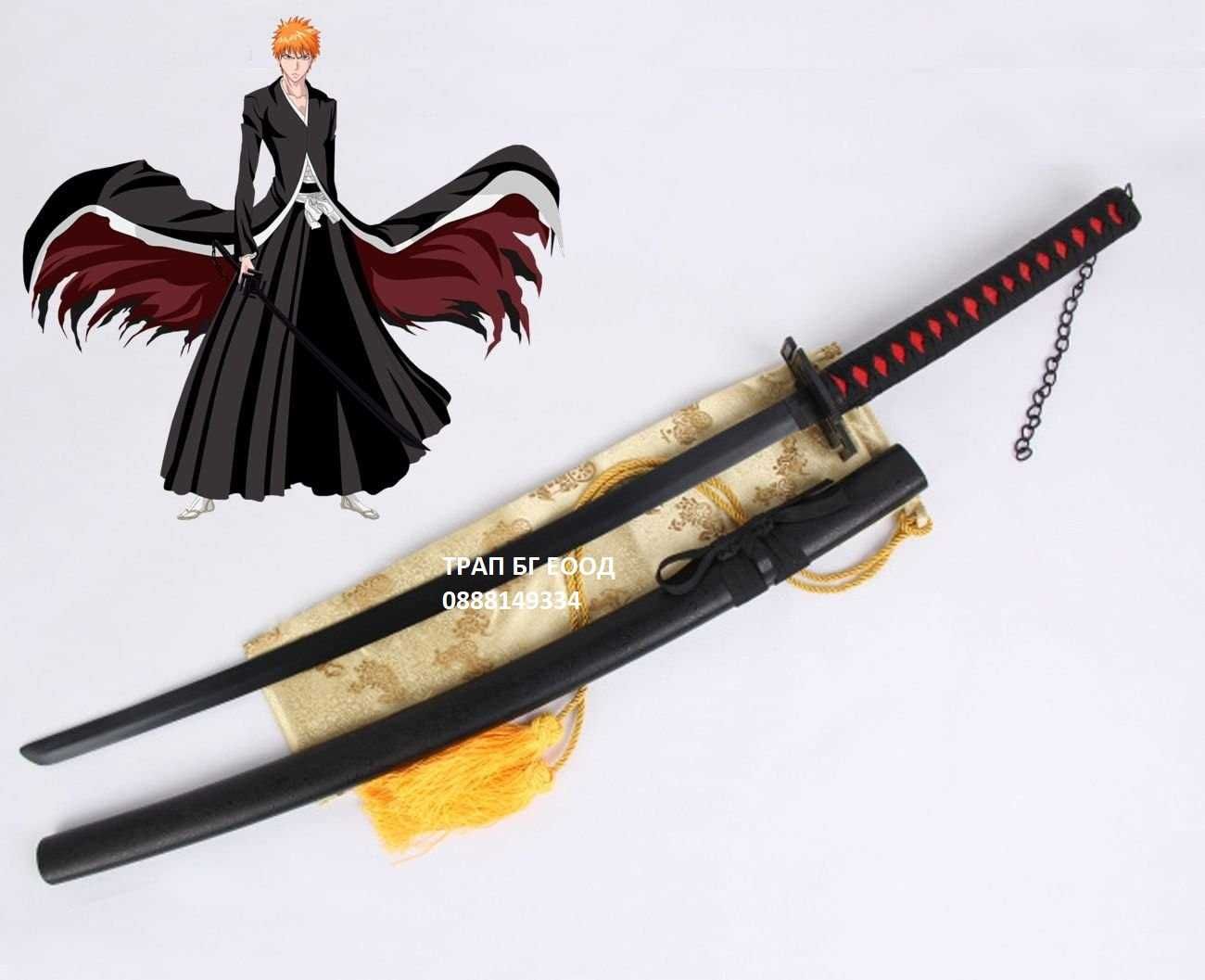 Катана Katana СТОМАНА Tensa Zangetsu Manga Bleach Ichigo Kurosaki Меч