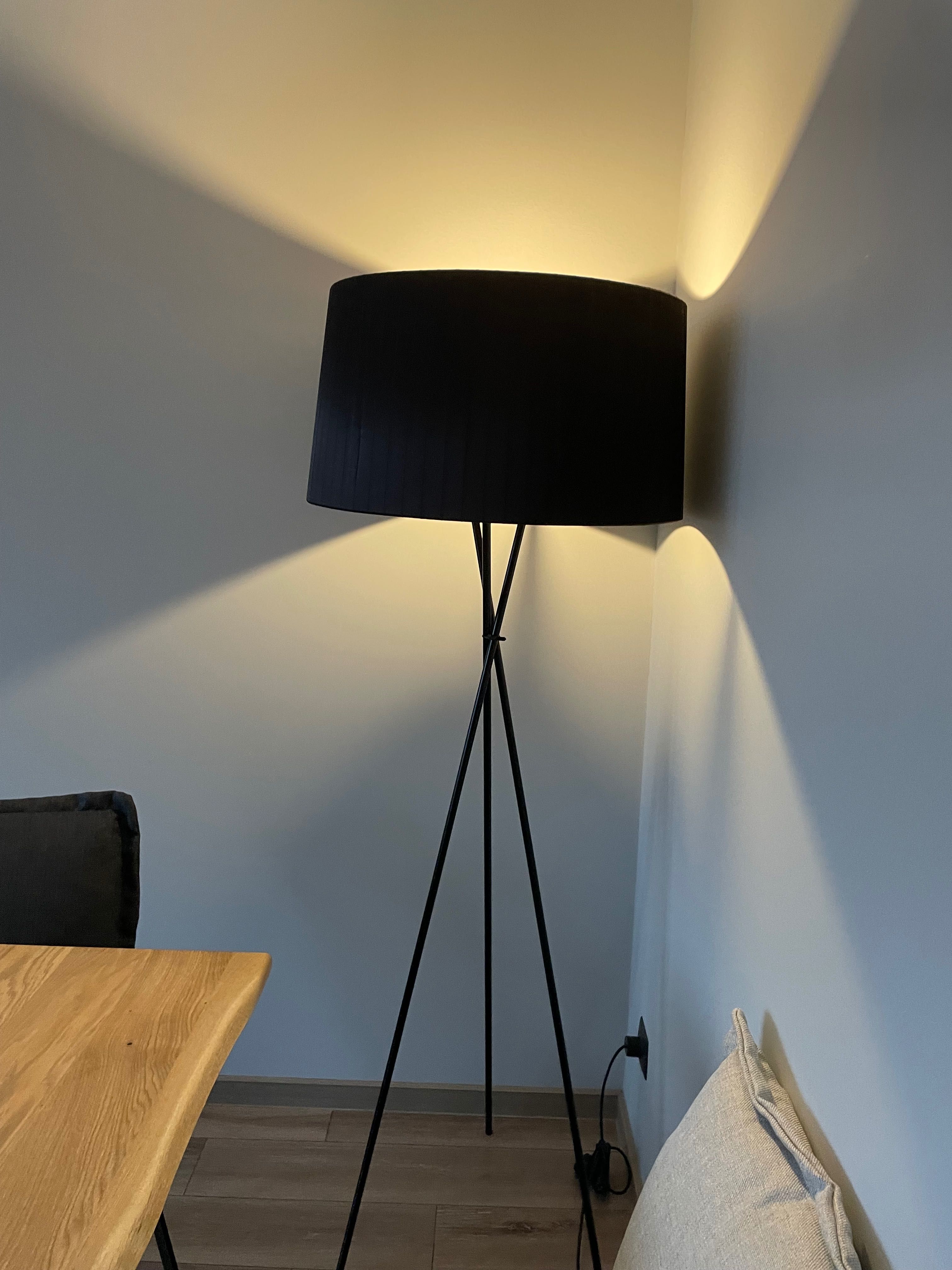 НОВА Wolfram studio стояща лампа, H 180 см, D 65 см, цвят тъмнокафяво