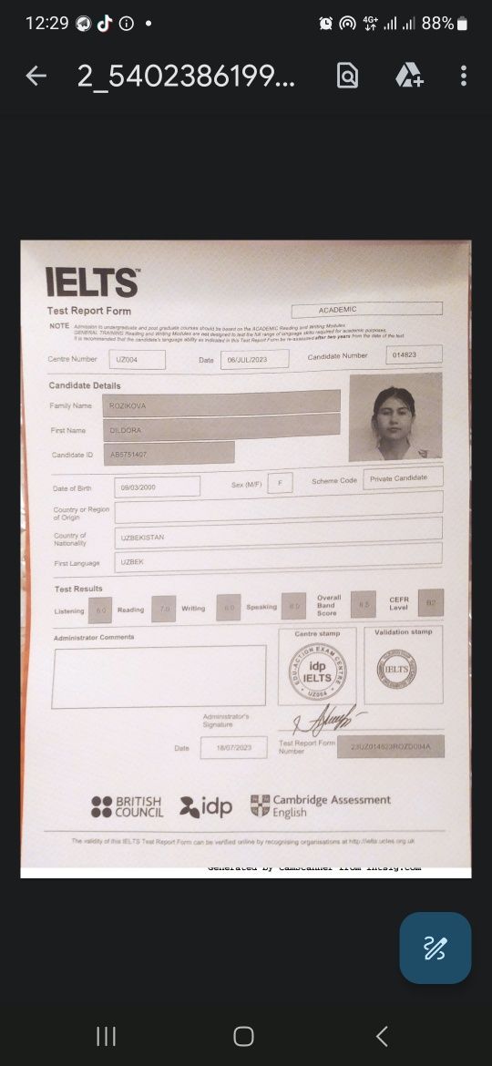 Ingliz tili/Individual repititor repetitor /IELTS