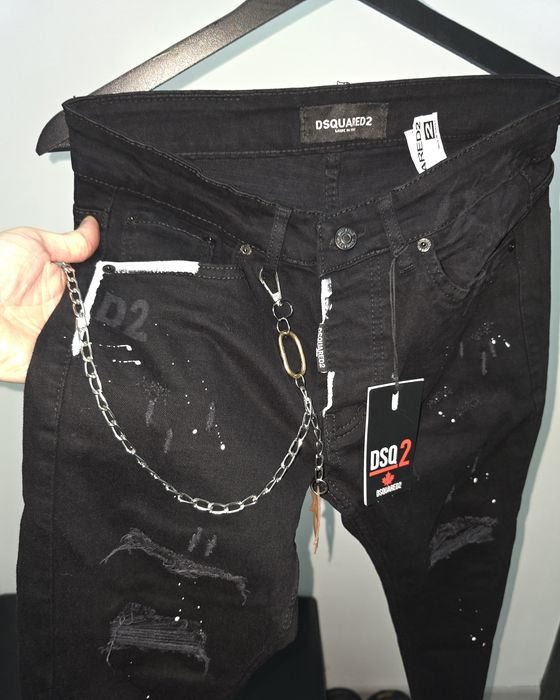 Blugi de barbati Dsquared2 icon negru