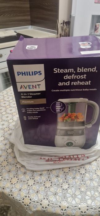 Комбиниран уред Philips AVENT за готвене на пара и блендер 4в1