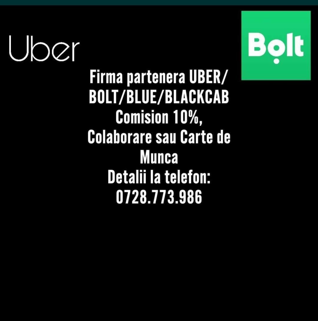 Firma Uber Bolt Sofer Uber Bolt Colaborare Uber Bolt