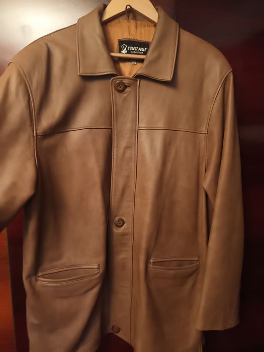 Jacheta de piele maro vintage