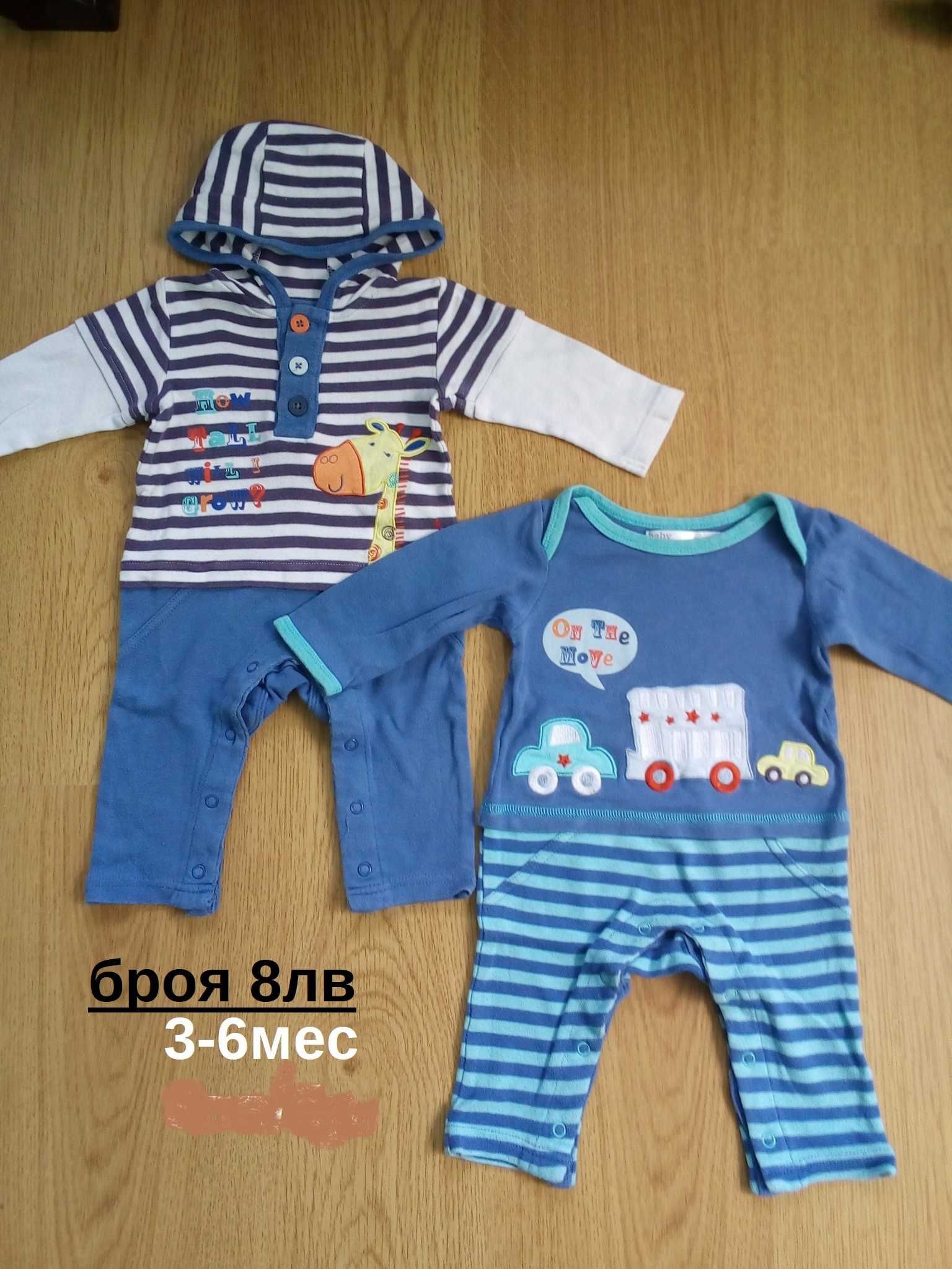 Бебешки дрешки якета блузки от 3-6месеца