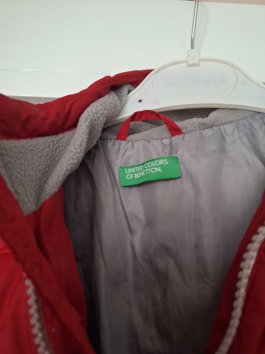 Детско зимно пухено яке Benetton  - 3-4 години като ново