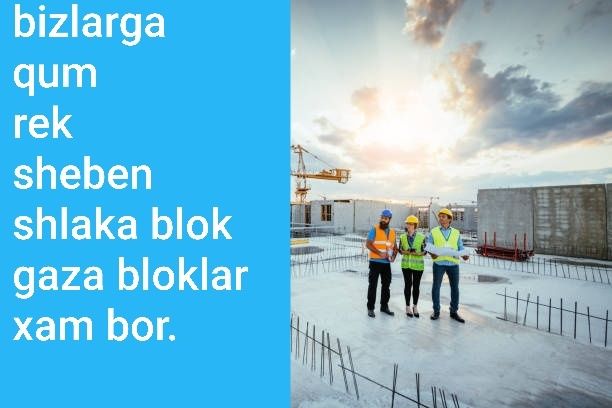 Cement,qum,sheben,rek,gaza blok,shlaka blok.