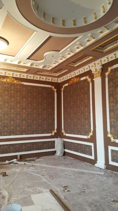 Евро ремонт маларка гипсо картон в любом сложности