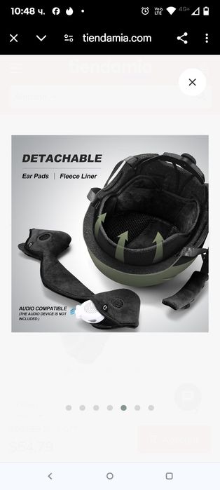 Ски каска Odoland, каска за сноуборд със ски очила, аудио съвместима,