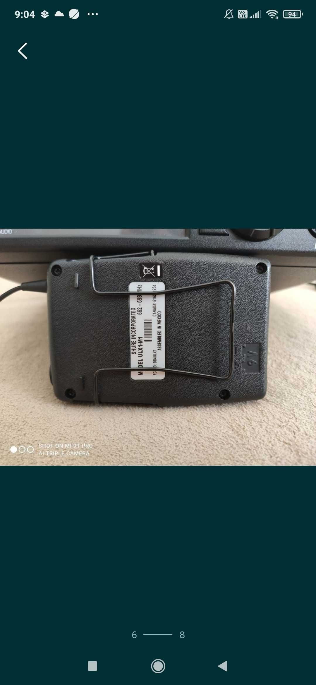 Shure ULX P wireless instrument lavalieră trompeta saxofon vioara