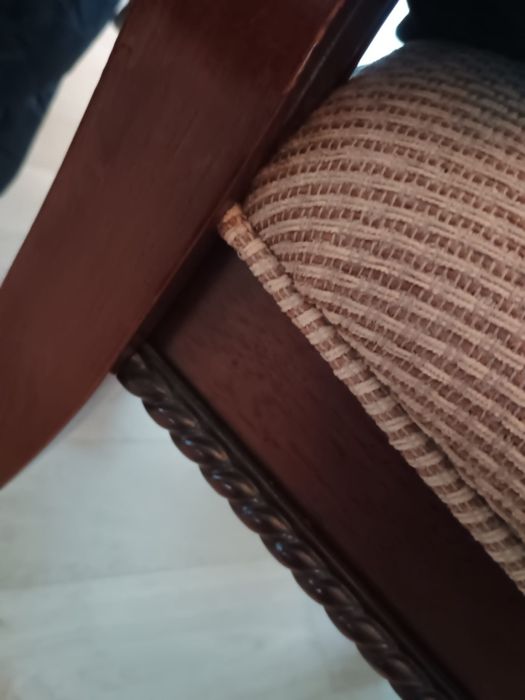 Masă și scaune din lemn masiv (Mobexpert) 8 persoane