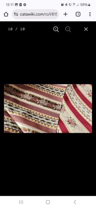 Vand metraj bumbac tesatura Damasc lux San Leucio fabricat in Italia