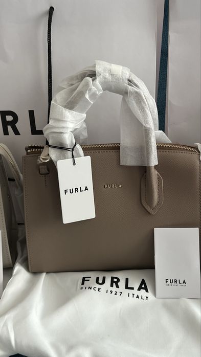 Furla Gardenia Nero.100% оригинал,със сериен номер,етикети,торбичка